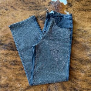 Blue B Sparkling Black Straight Leg Jeans